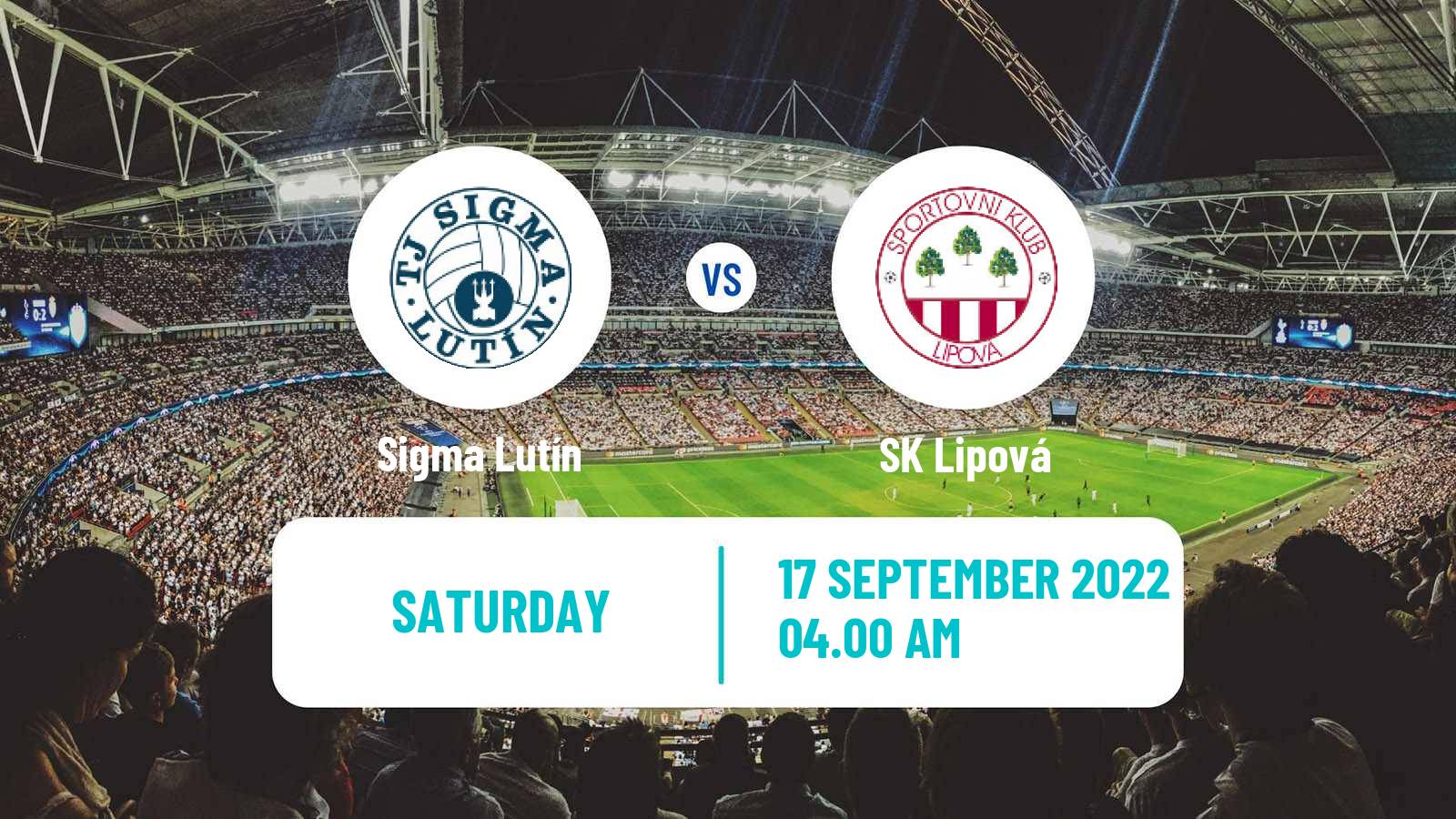 Soccer Czech Olomoucky KP Sigma Lutín - Lipová