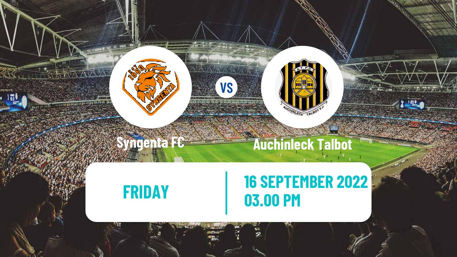 Soccer Scottish Cup Syngenta - Auchinleck Talbot