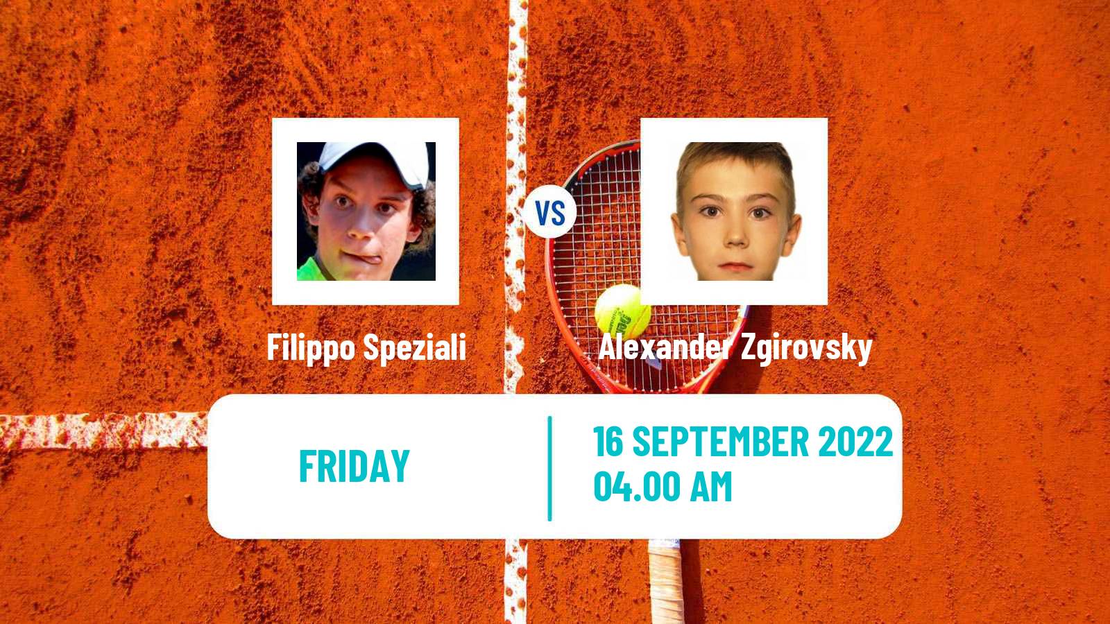 Tennis ITF Tournaments Filippo Speziali - Alexander Zgirovsky