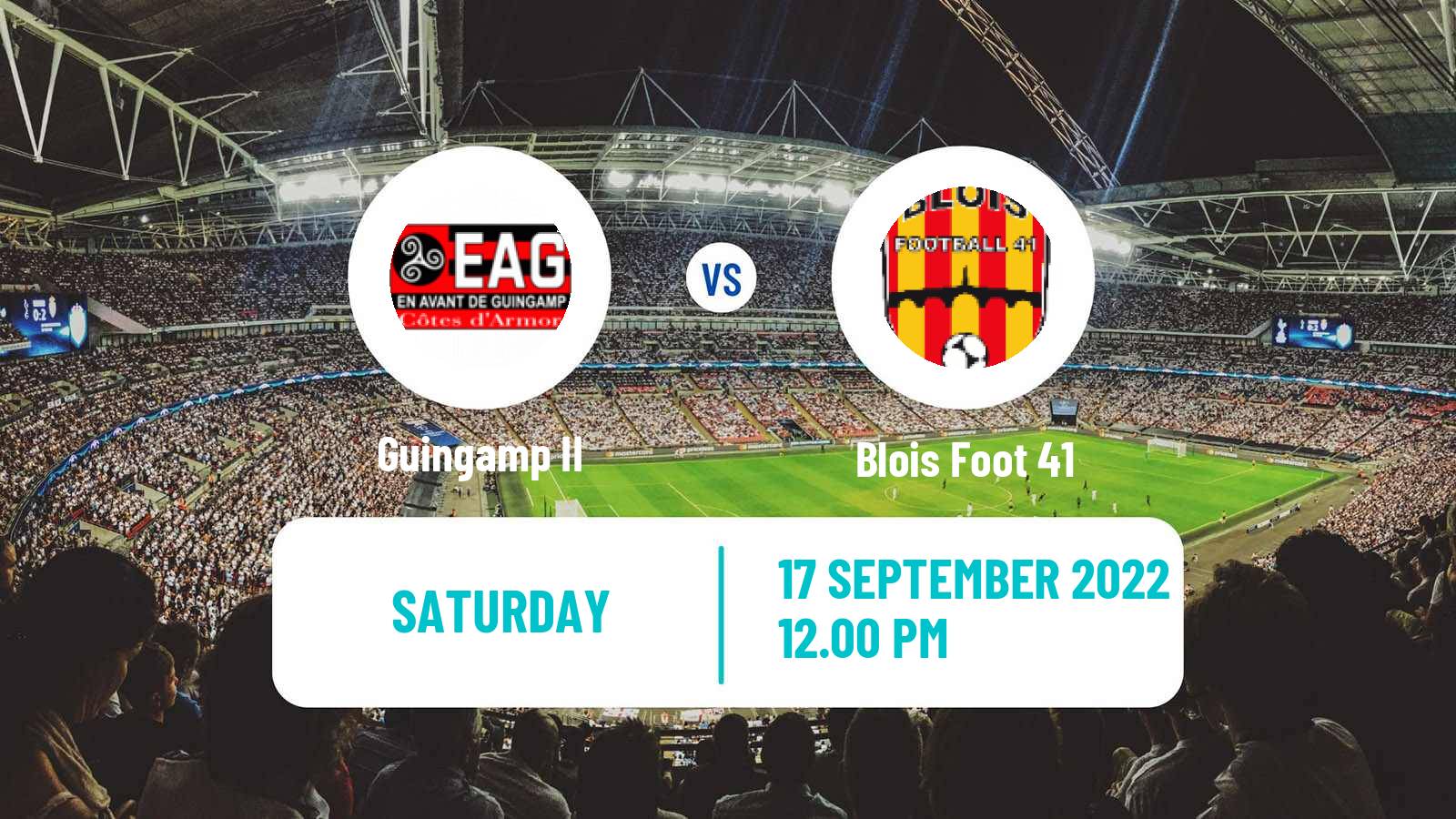 Soccer French National 2 - Group A Guingamp II - Blois Foot 41