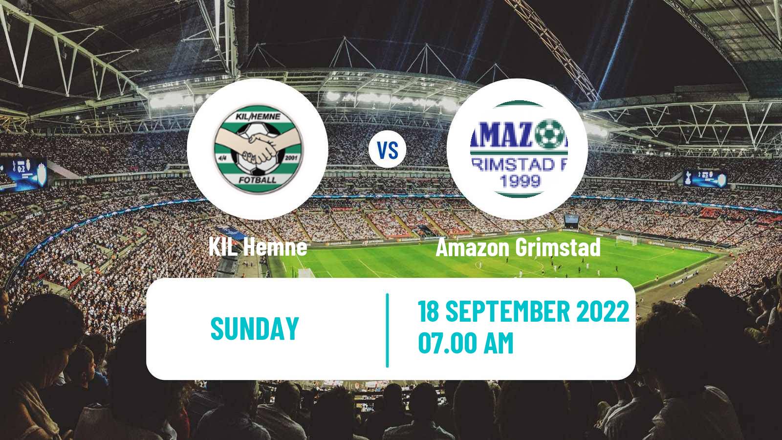 Soccer Norwegian Division 1 Women KIL Hemne - Amazon Grimstad
