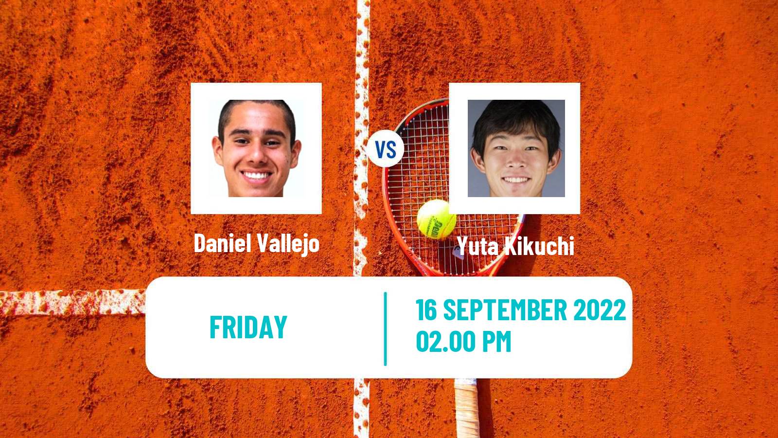 Tennis ITF Tournaments Daniel Vallejo - Yuta Kikuchi