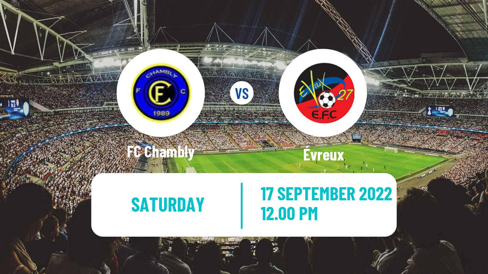 Soccer French National 2 - Group A Chambly - Évreux