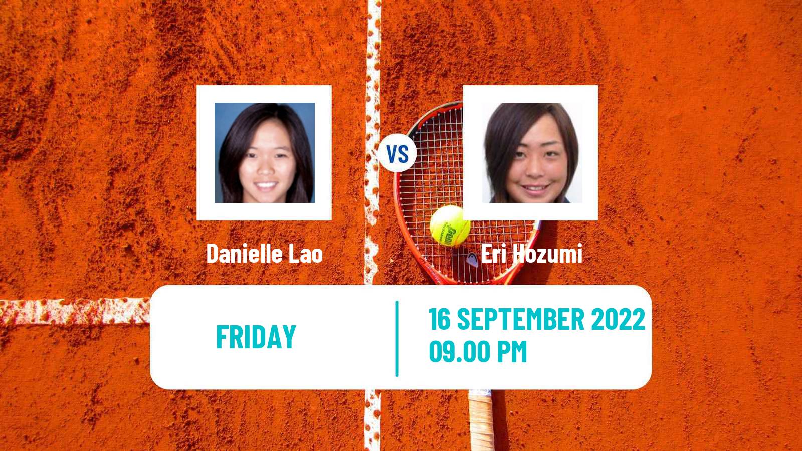 Tennis WTA Tokyo Danielle Lao - Eri Hozumi