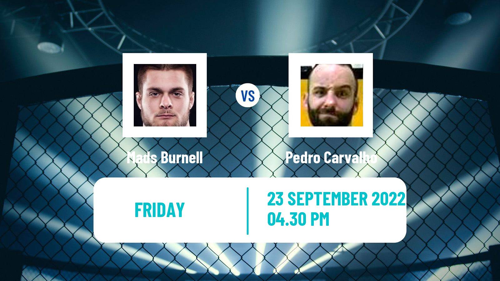 MMA MMA Mads Burnell - Pedro Carvalho