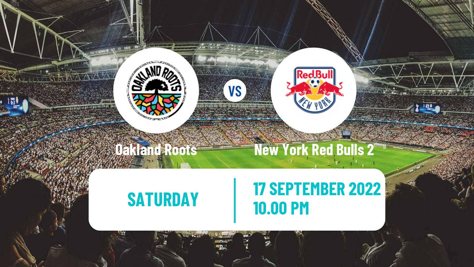 Soccer USL Championship Oakland Roots - New York Red Bulls 2