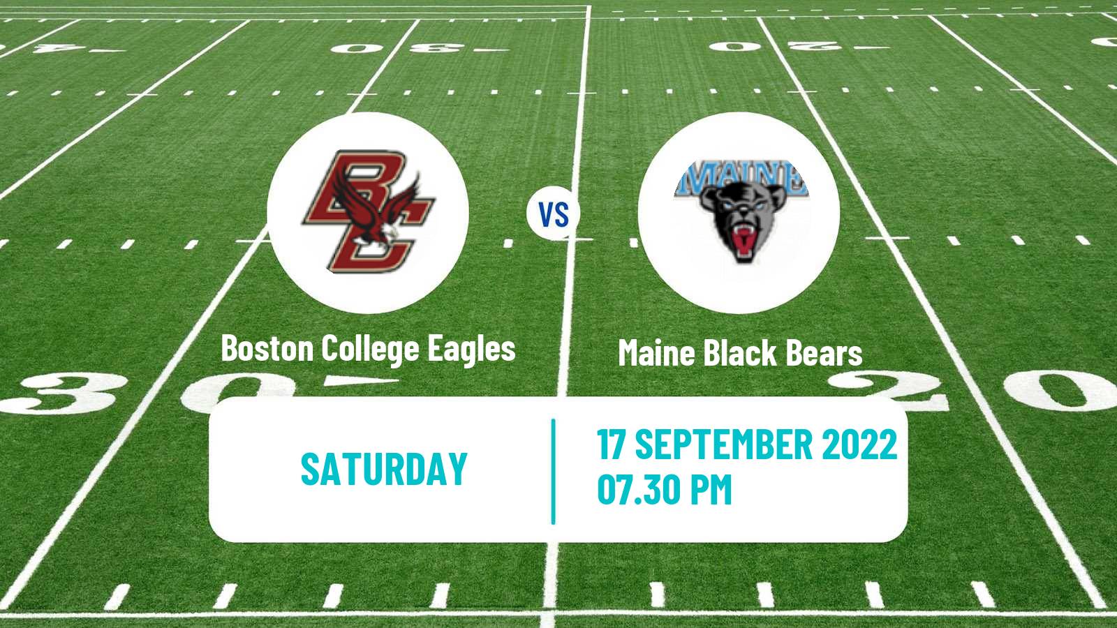 American football NCAA College Football Boston College Eagles - Maine Black Bears