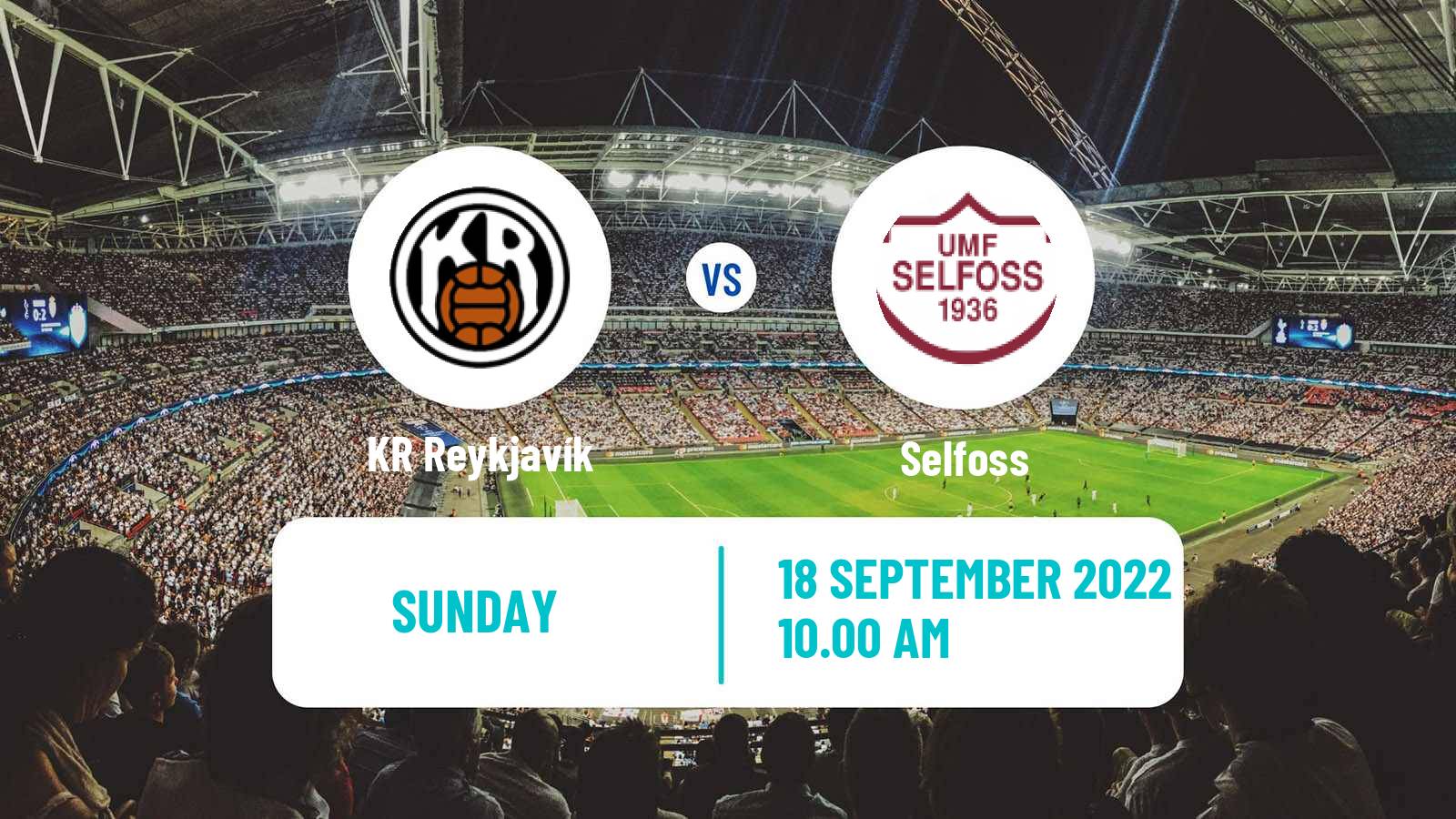 Football Icelandic Urvalsdeild Women KR Reykjavík - Selfoss
