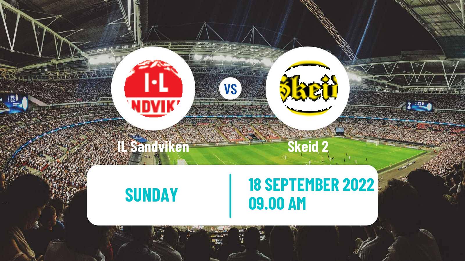 Football Norwegian Division 3 - Group 1 Sandviken - Skeid 2