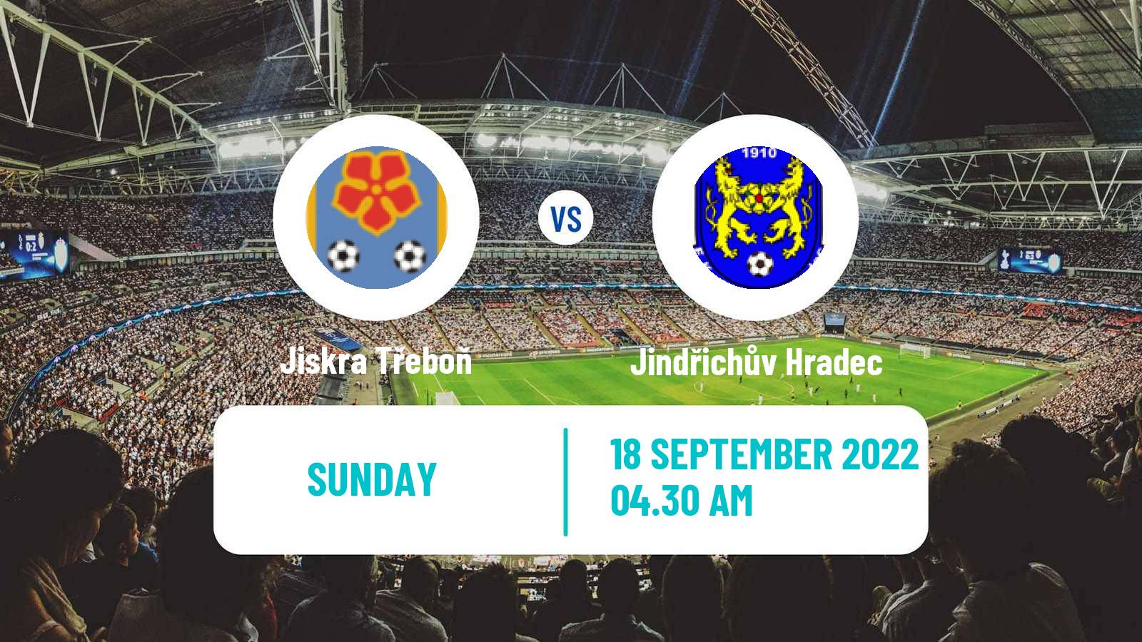 Soccer Czech Jihocesky KP Jiskra Třeboň - Jindřichův Hradec