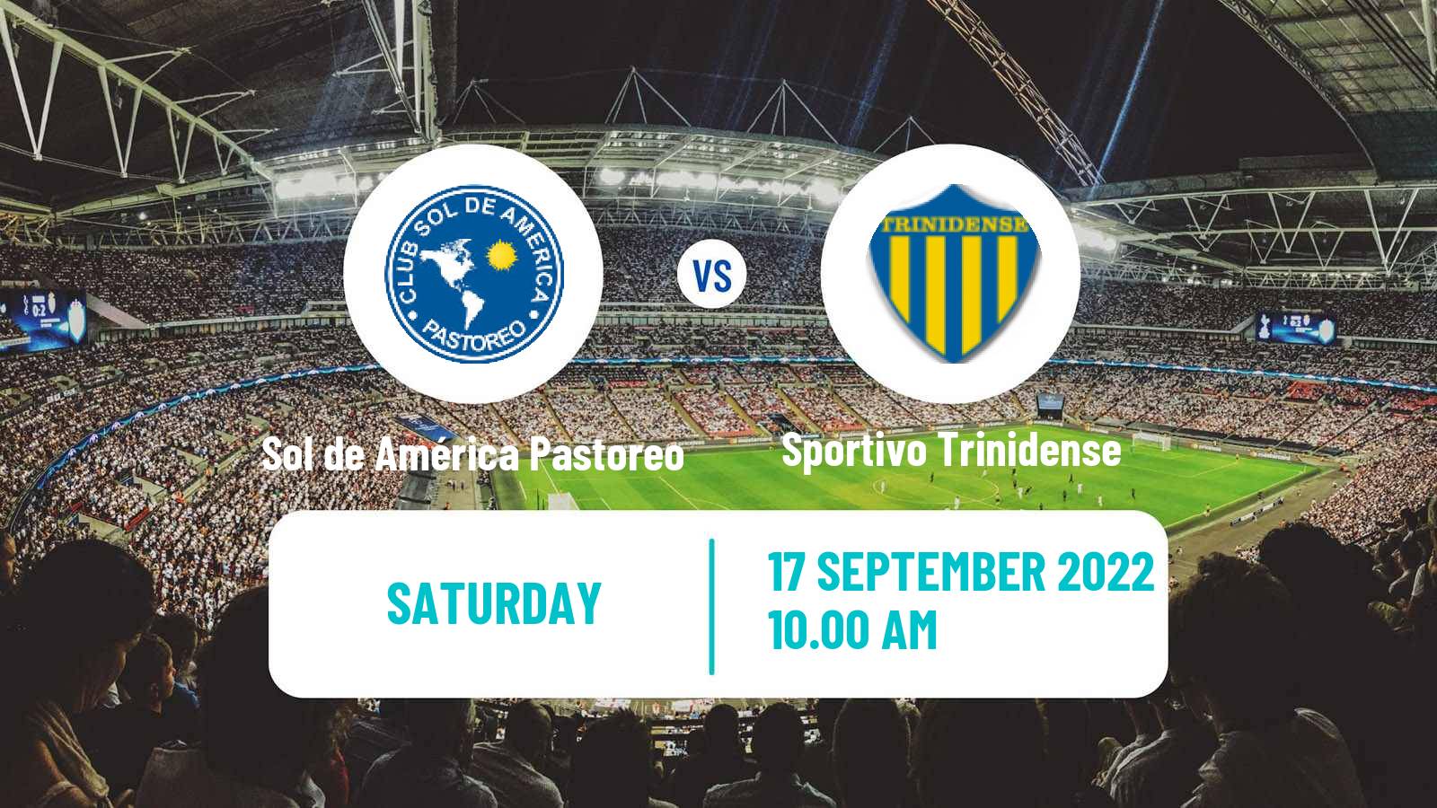 Soccer Paraguayan Division Intermedia Pastoreo - Sportivo Trinidense