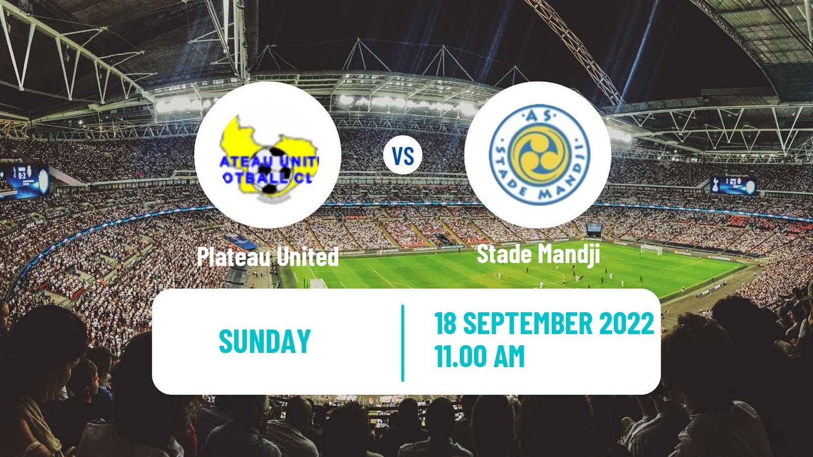 Soccer CAF Champions League Plateau United - Stade Mandji