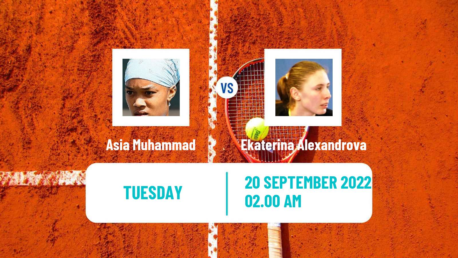 Tennis WTA Seoul Asia Muhammad - Ekaterina Alexandrova