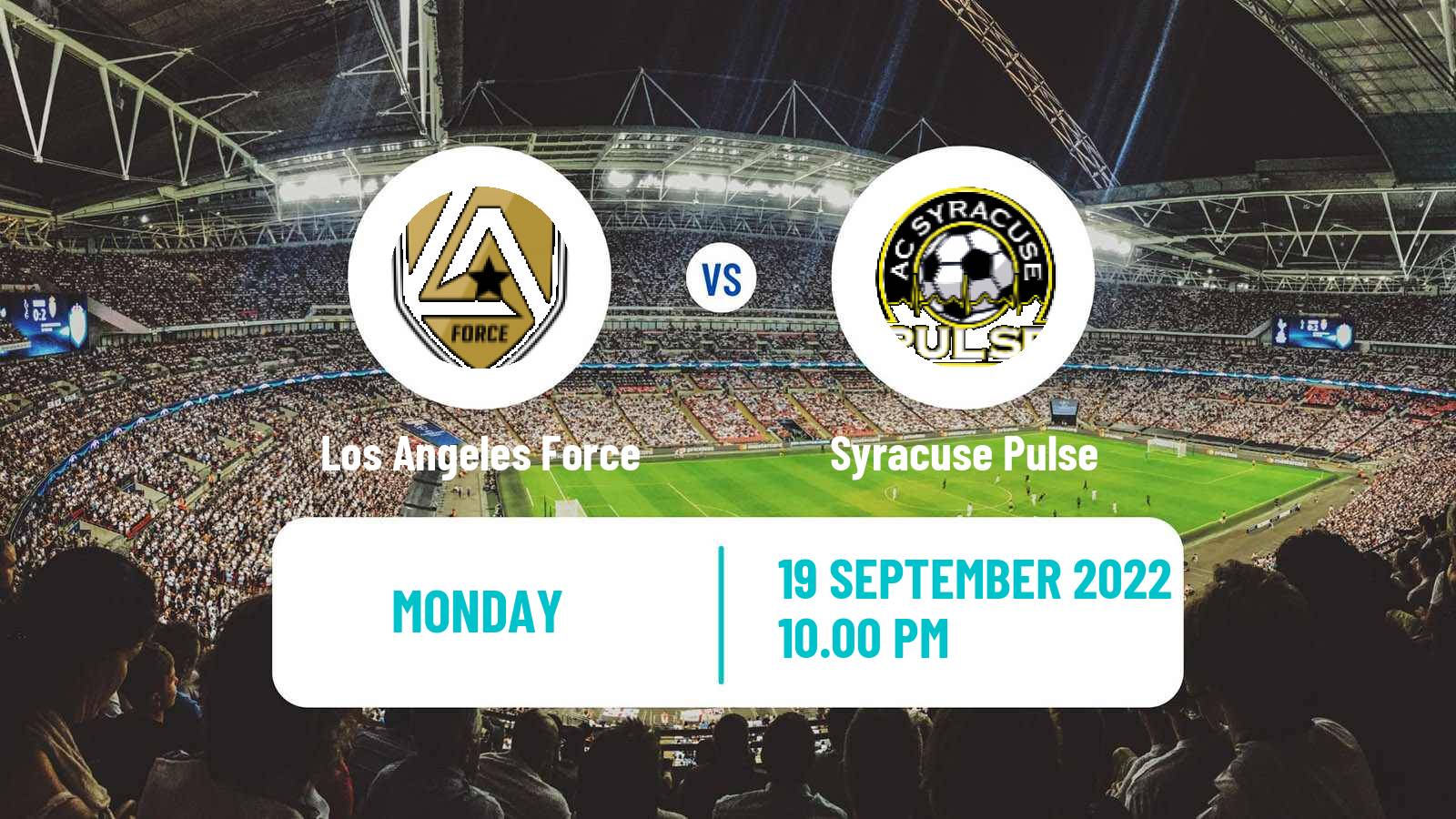 Soccer US NISA Los Angeles Force - Syracuse Pulse