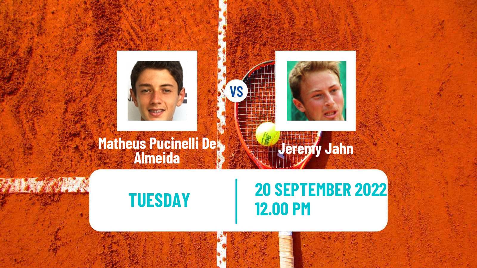 Tennis ATP Challenger Matheus Pucinelli De Almeida - Jeremy Jahn
