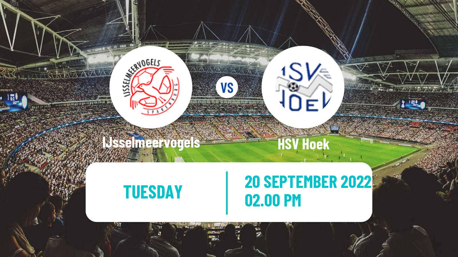 Soccer Dutch KNVB Beker IJsselmeervogels - HSV Hoek
