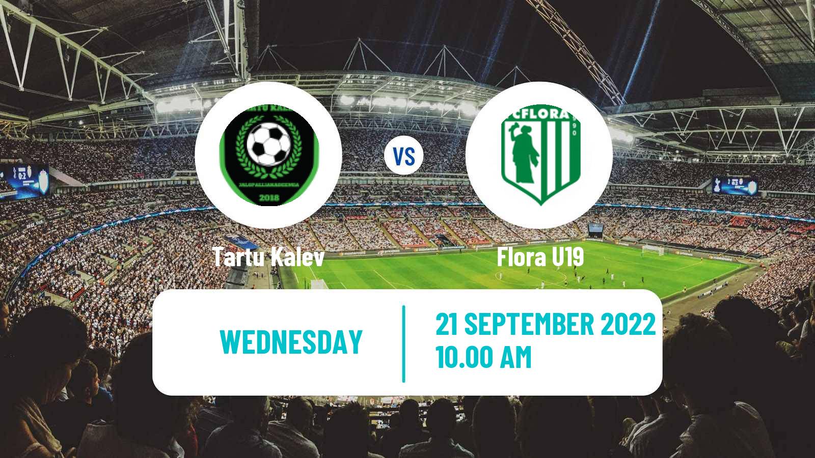 Soccer Estonian Cup Tartu Kalev - Flora U19
