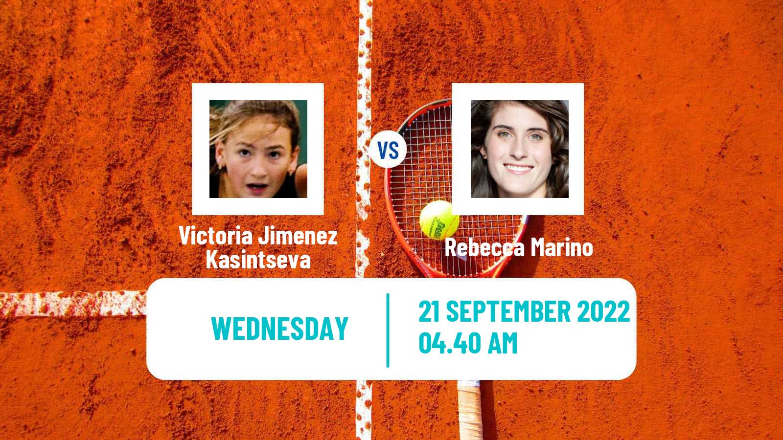 Tennis WTA Seoul Victoria Jimenez Kasintseva - Rebecca Marino