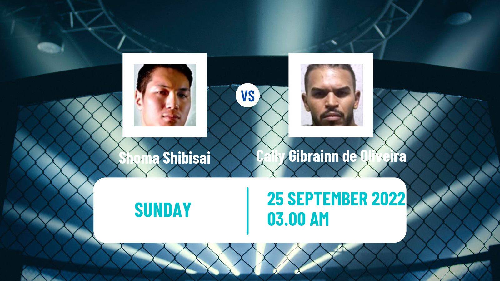 MMA MMA Shoma Shibisai - Cally Gibrainn de Oliveira