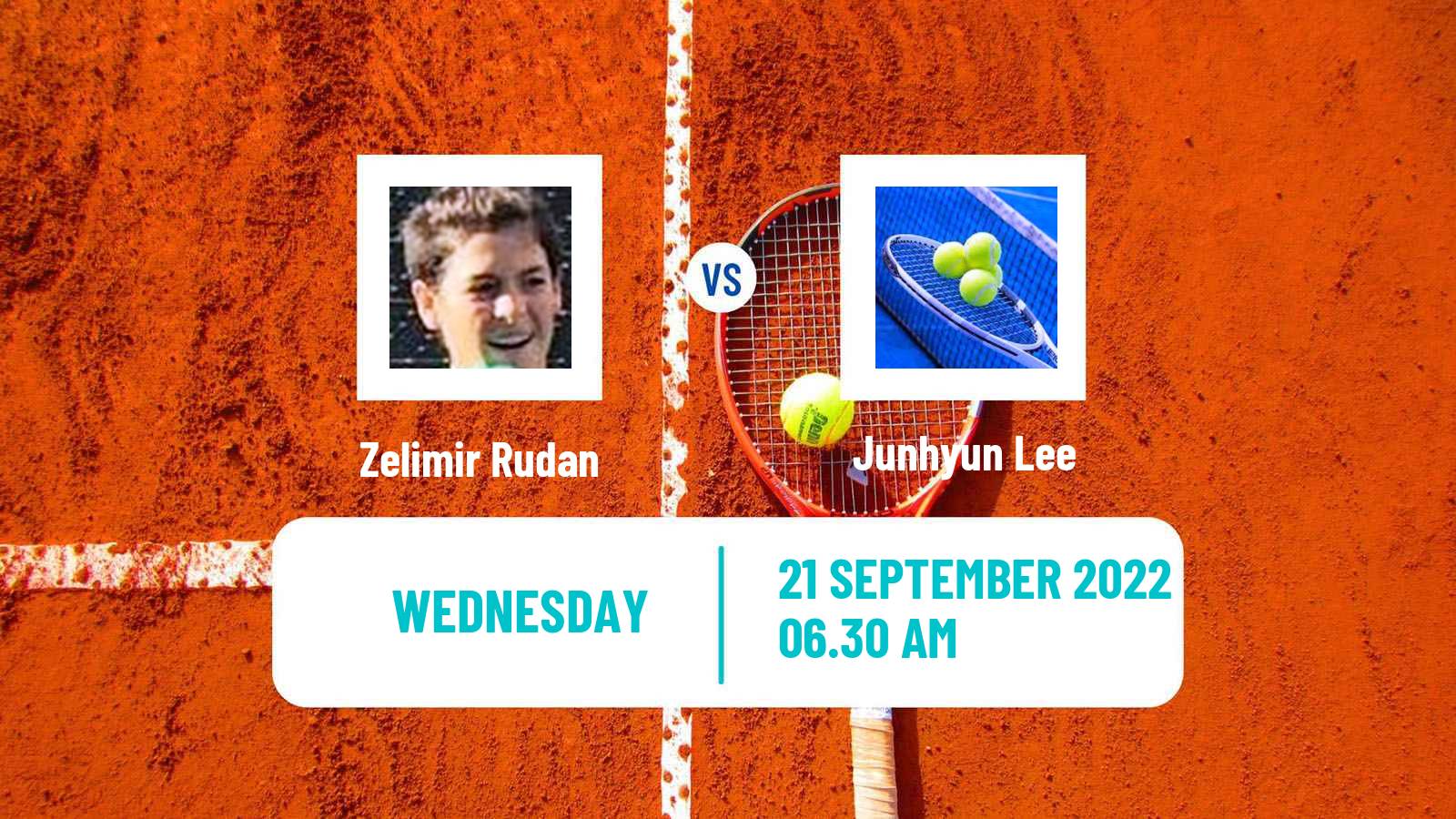 Tennis ITF Tournaments Zelimir Rudan - Junhyun Lee