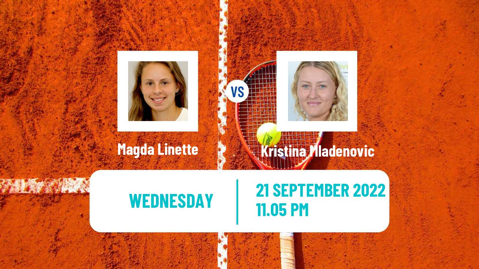 Tennis WTA Seoul Magda Linette - Kristina Mladenovic