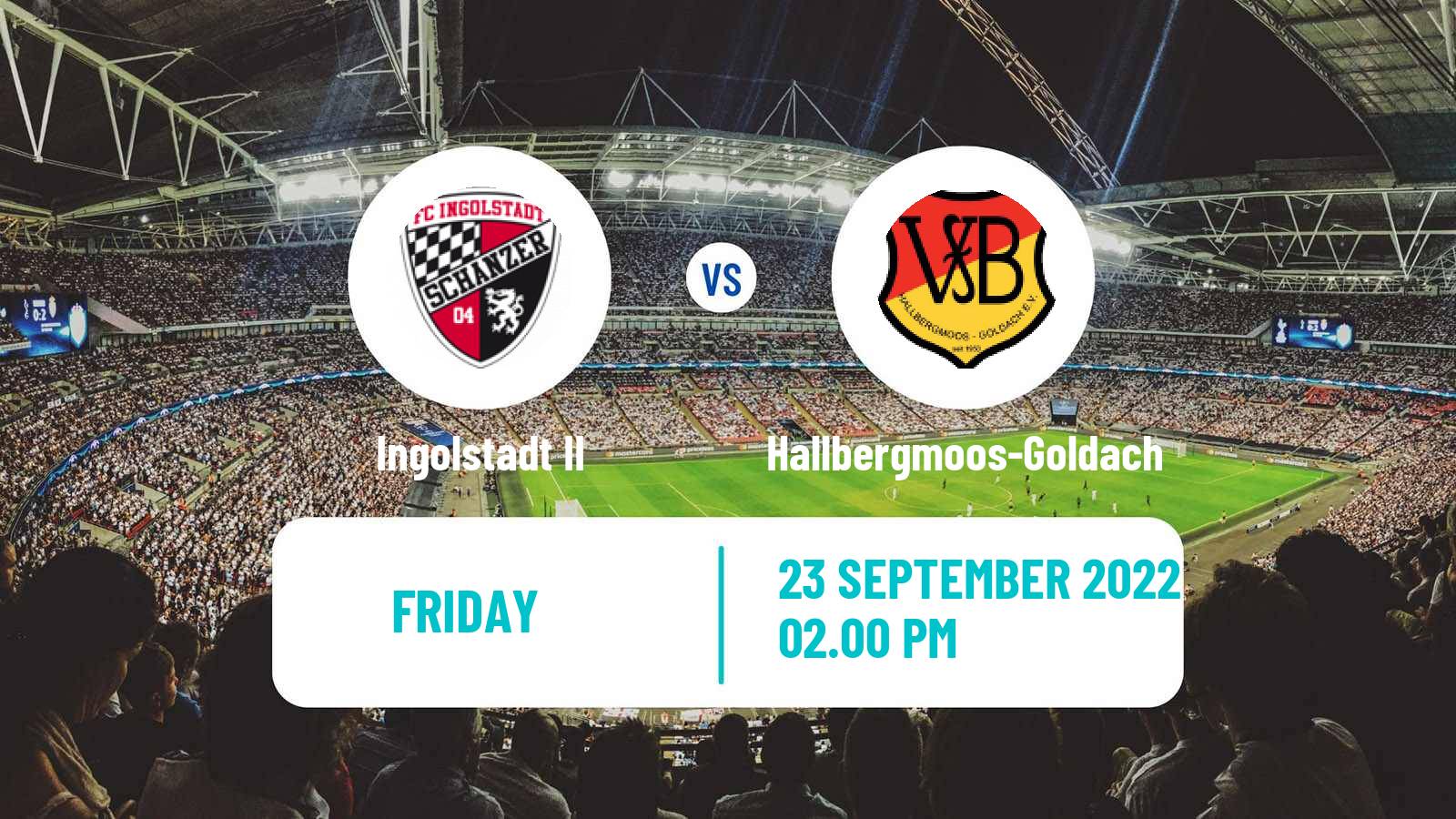 Soccer German Oberliga Bayern Süd Ingolstadt II - Hallbergmoos-Goldach