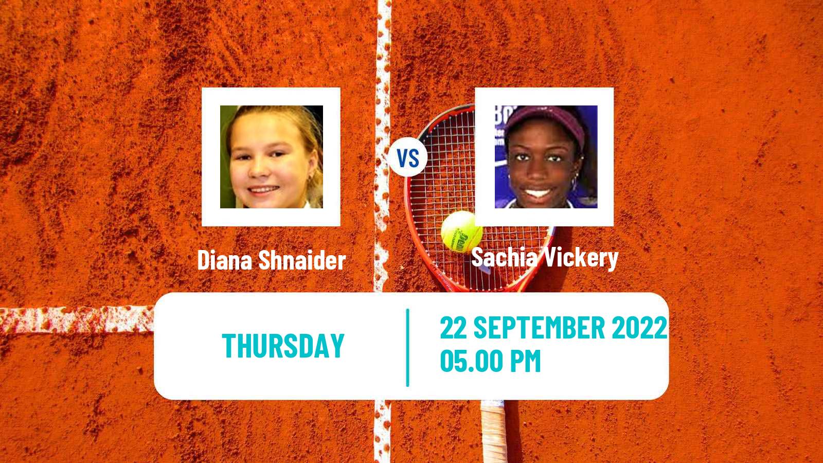 Tennis ITF Tournaments Diana Shnaider - Sachia Vickery