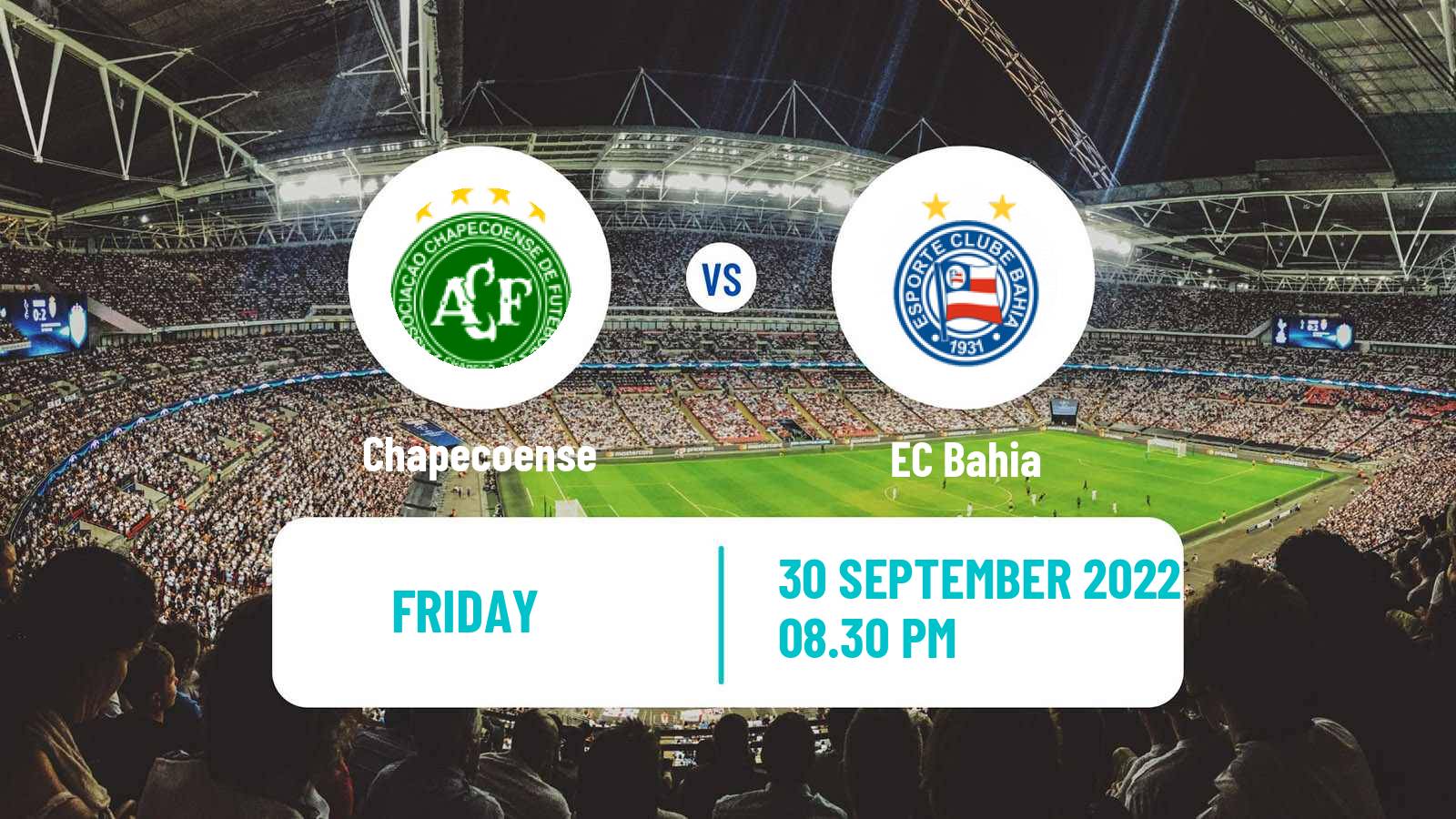 Soccer Brazilian Serie B Chapecoense - Bahia