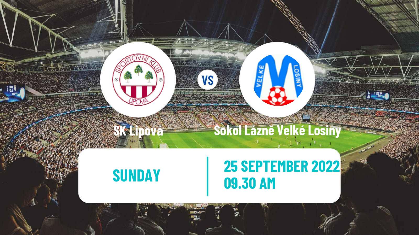 Soccer Czech Olomoucky KP Lipová - Sokol Lázně Velké Losiny