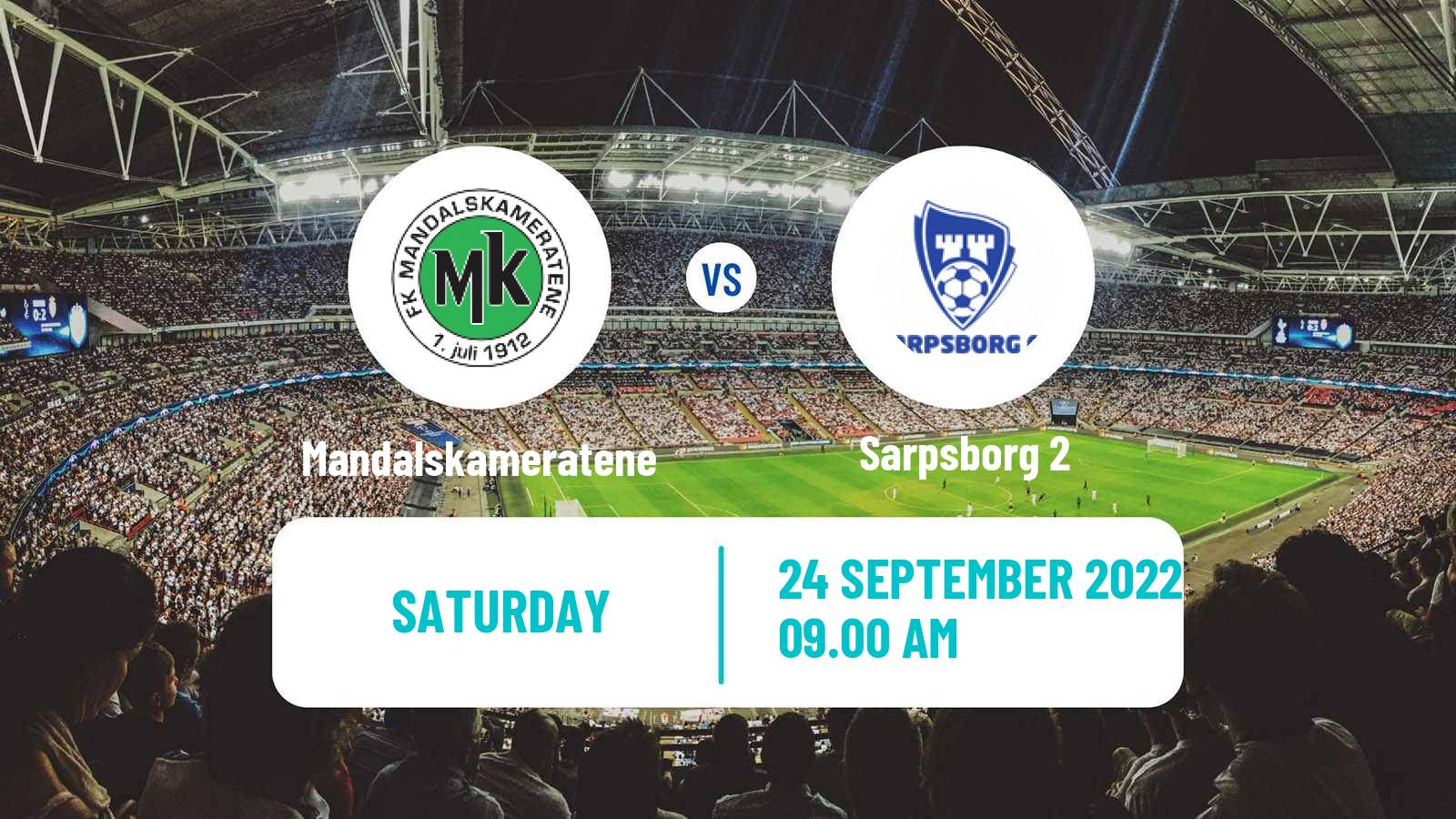 Soccer Norwegian Division 3 - Group 4 Mandalskameratene - Sarpsborg 2