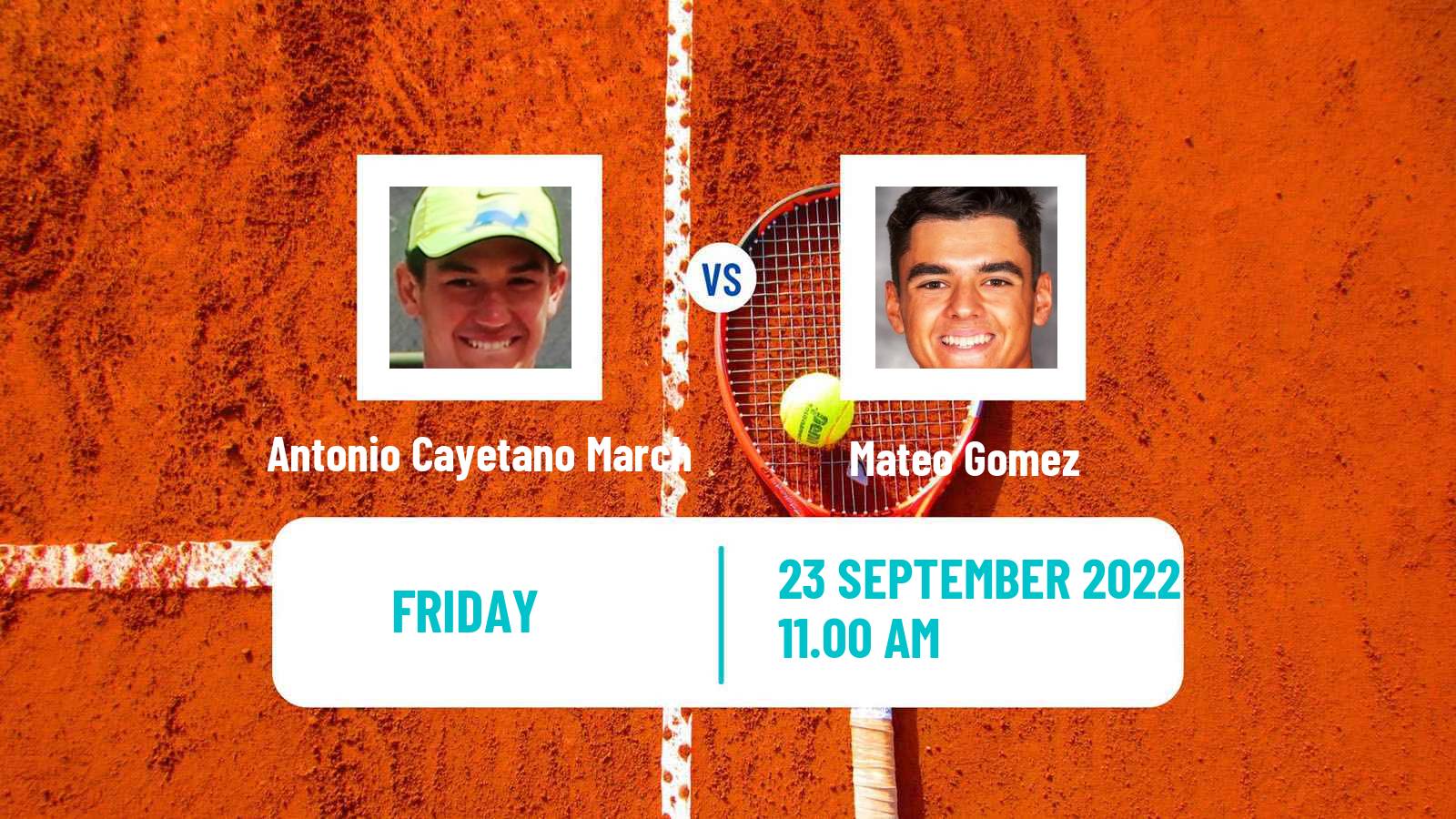 Tennis ITF Tournaments Antonio Cayetano March - Mateo Gomez