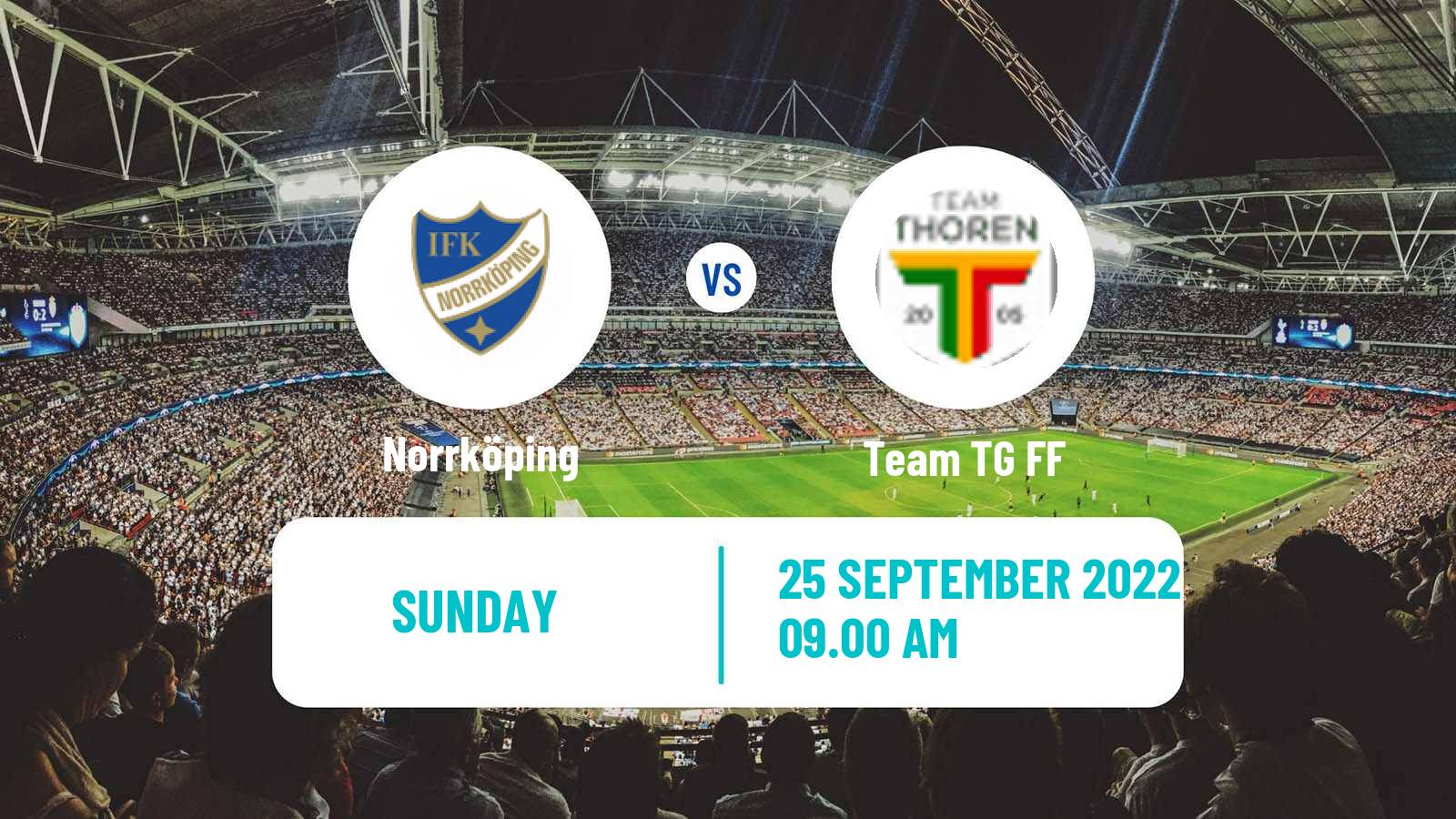 Football Swedish Elitettan Women Norrköping - Team TG FF