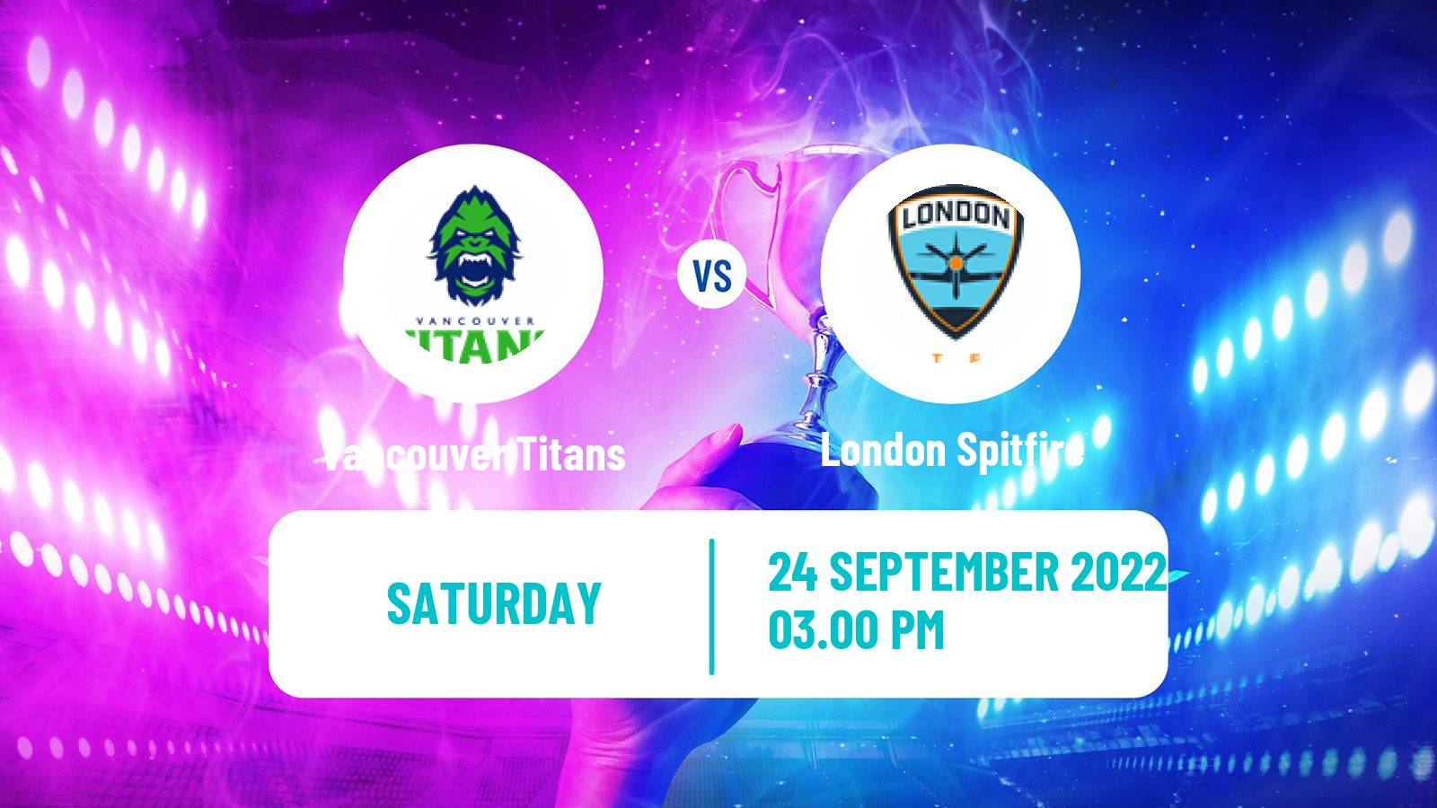 Esports eSports Vancouver Titans - London Spitfire