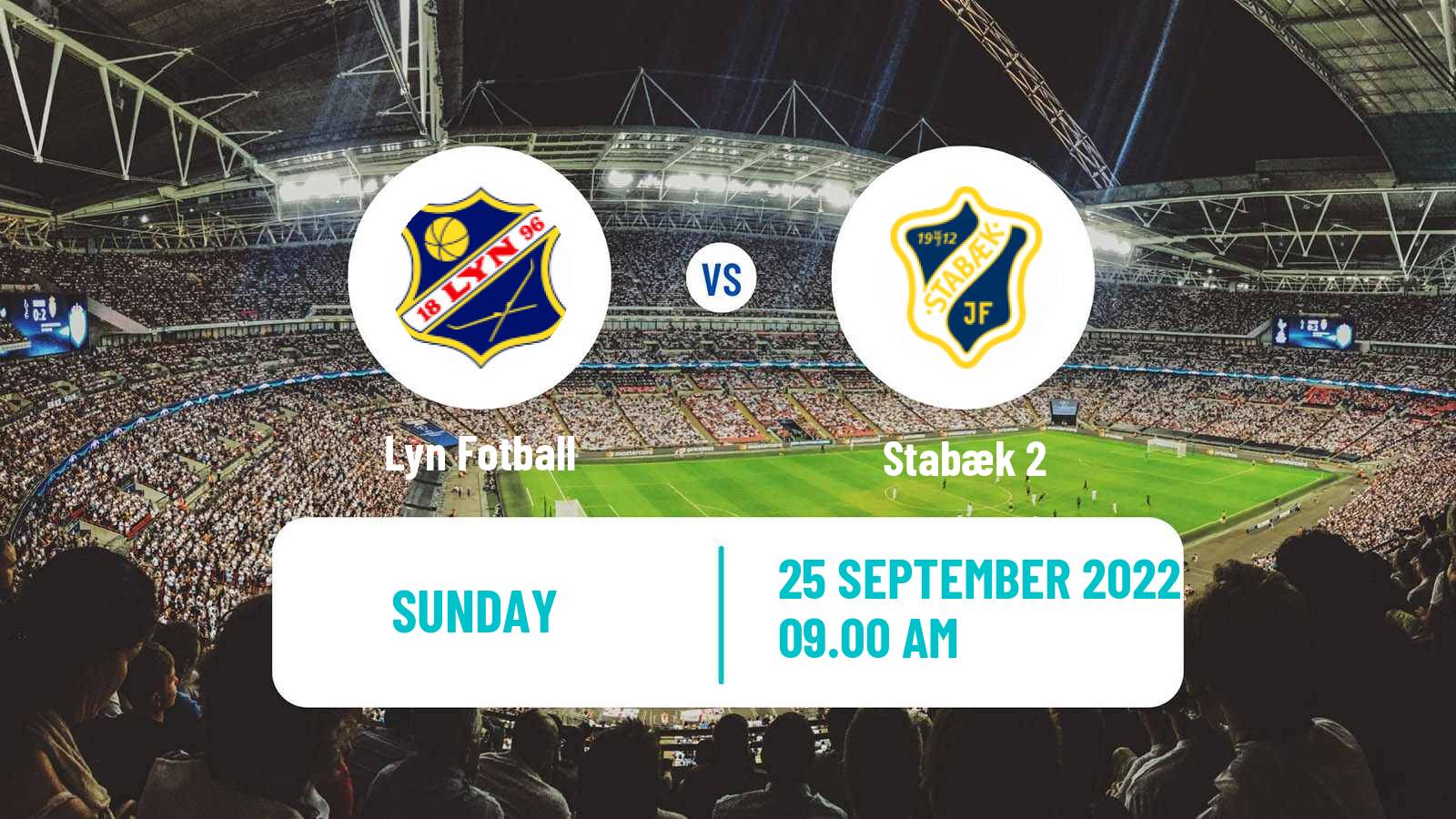 Soccer Norwegian Division 3 - Group 1 Lyn - Stabæk 2