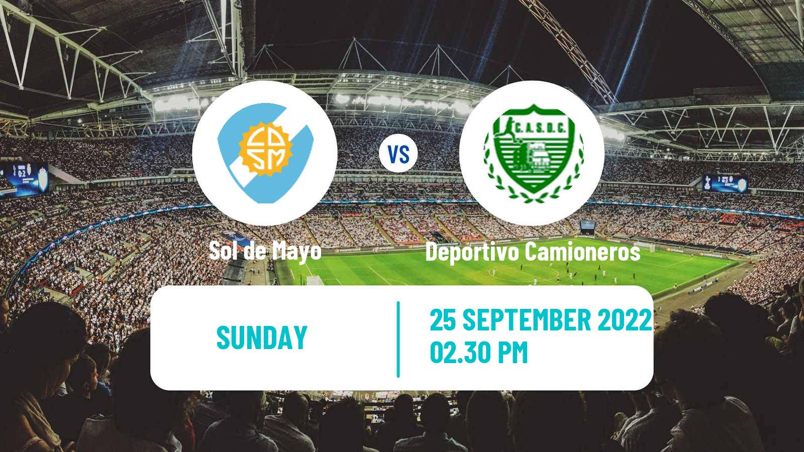 Soccer Argentinian Torneo Federal Sol de Mayo - Deportivo Camioneros