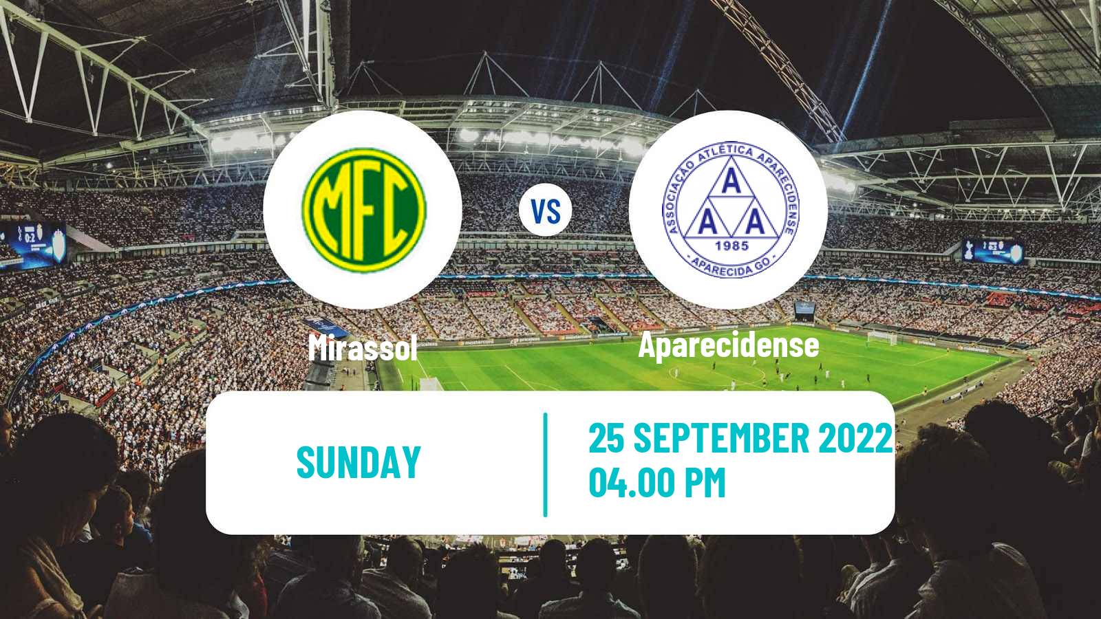 Soccer Brazilian Serie C Mirassol - Aparecidense