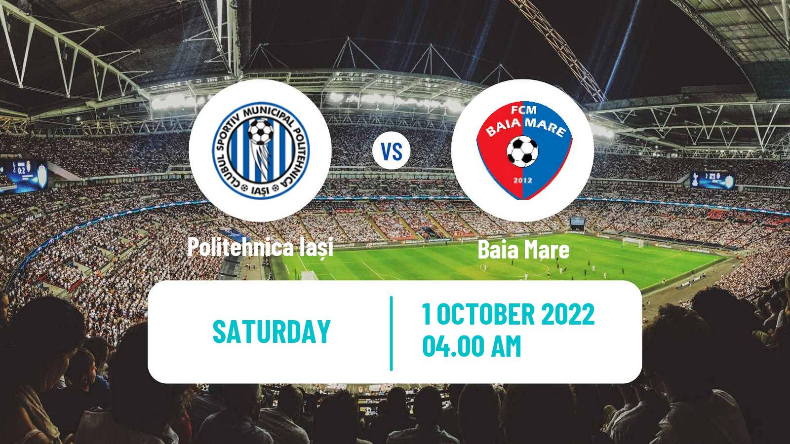 Soccer Romanian Division 2 Politehnica Iași - Baia Mare