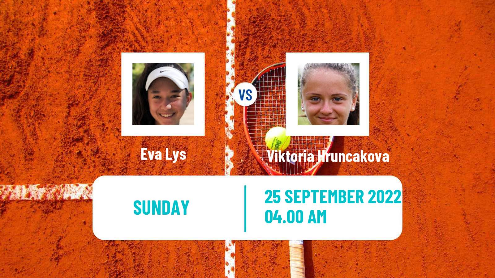 Tennis WTA Tallinn Eva Lys - Viktoria Hruncakova