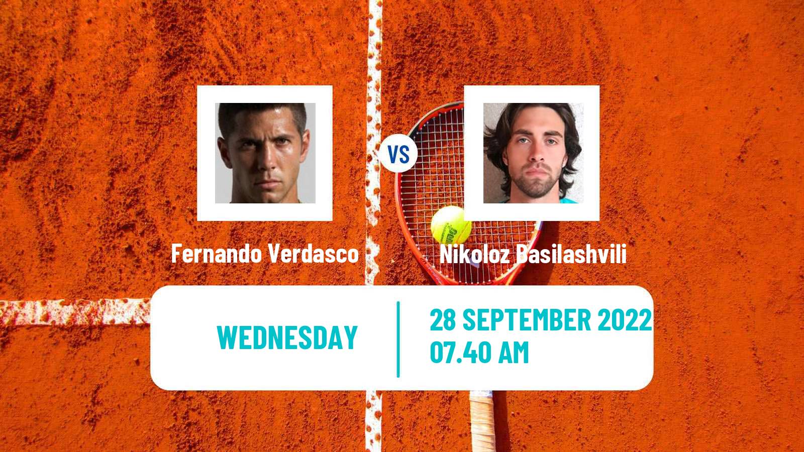 Tennis ATP Sofia Fernando Verdasco - Nikoloz Basilashvili