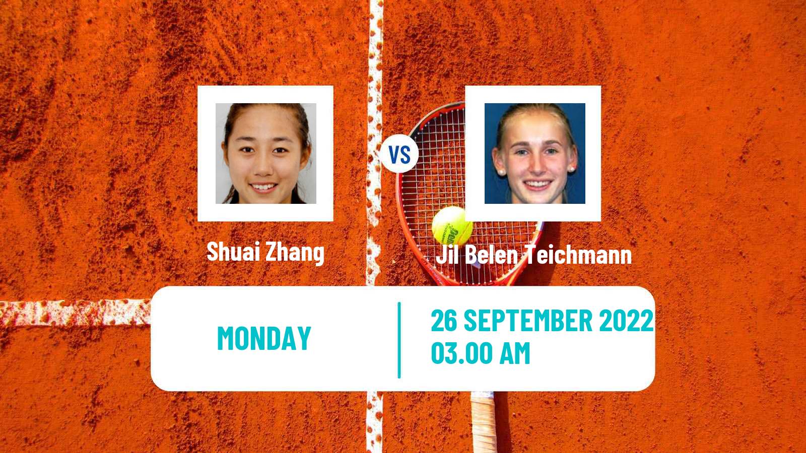 Tennis WTA Tallinn Shuai Zhang - Jil Belen Teichmann