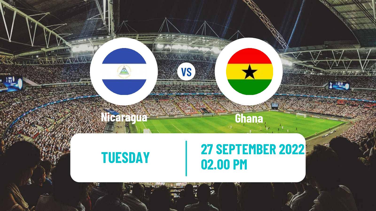 Soccer Friendly Nicaragua - Ghana