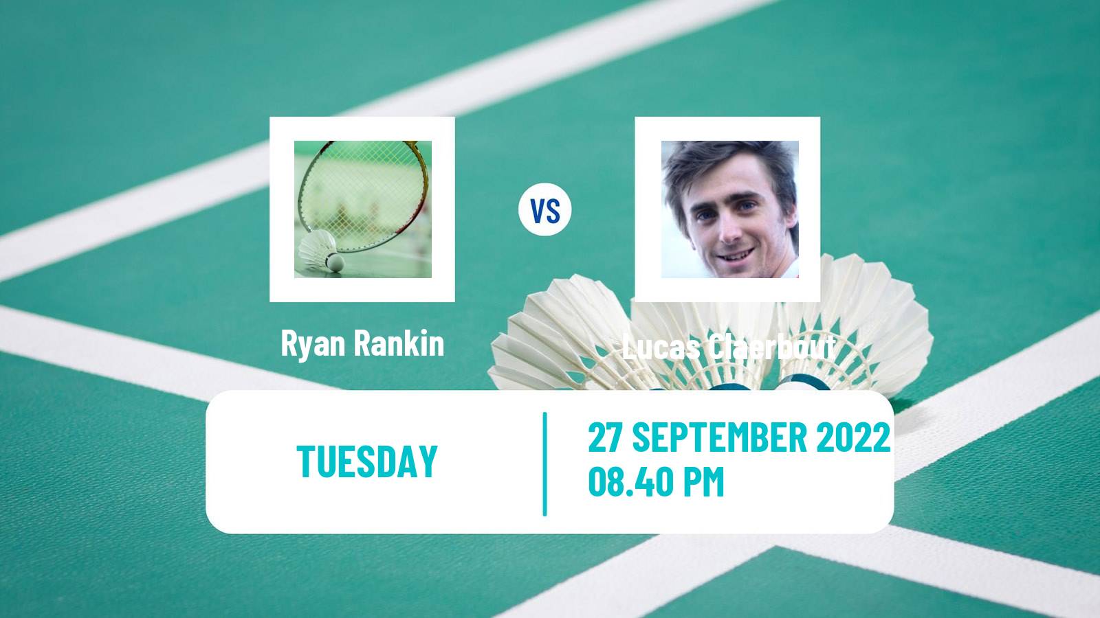 Badminton Badminton Ryan Rankin - Lucas Claerbout