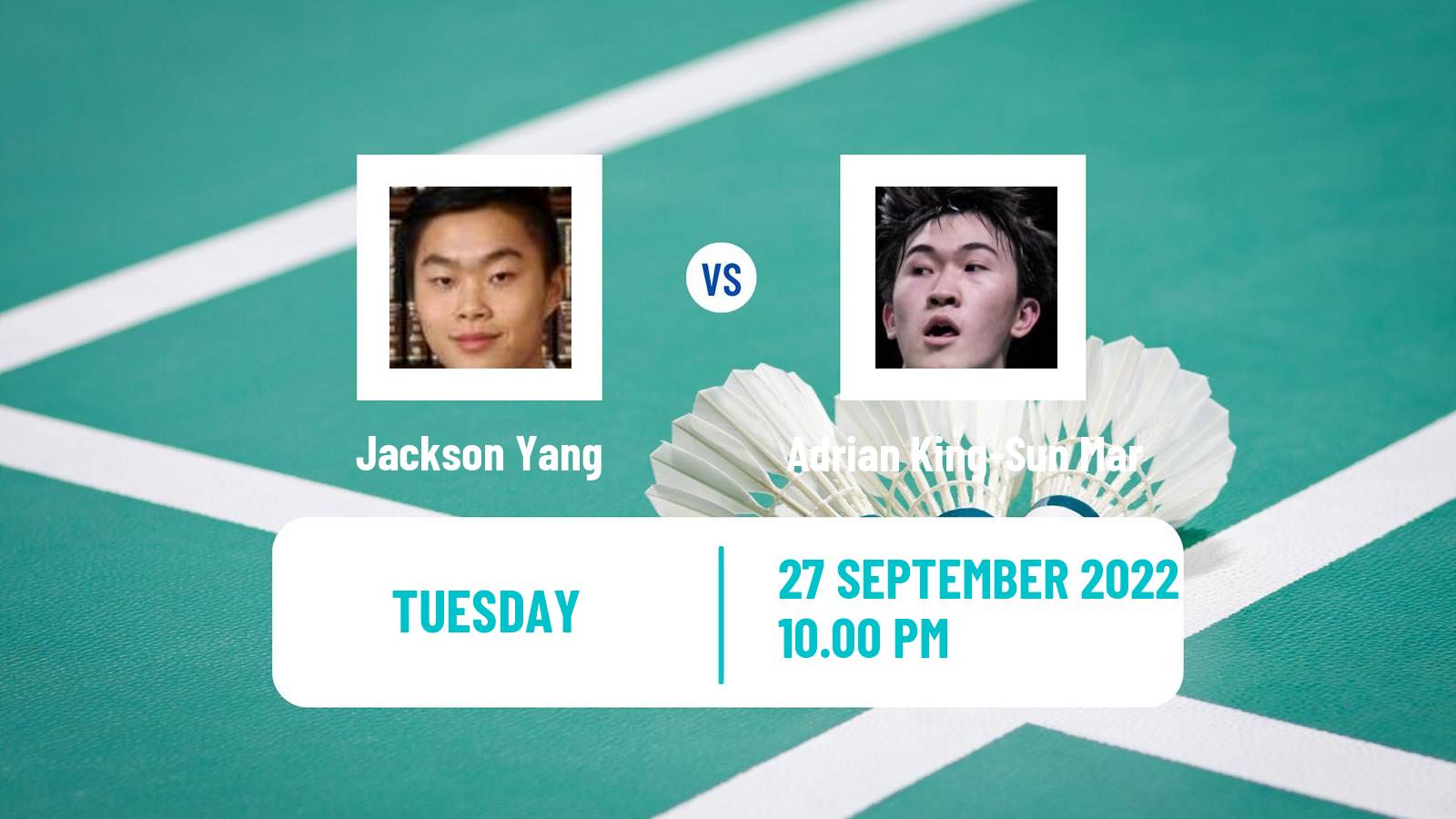 Badminton Badminton Jackson Yang - Adrian King-Sun Mar