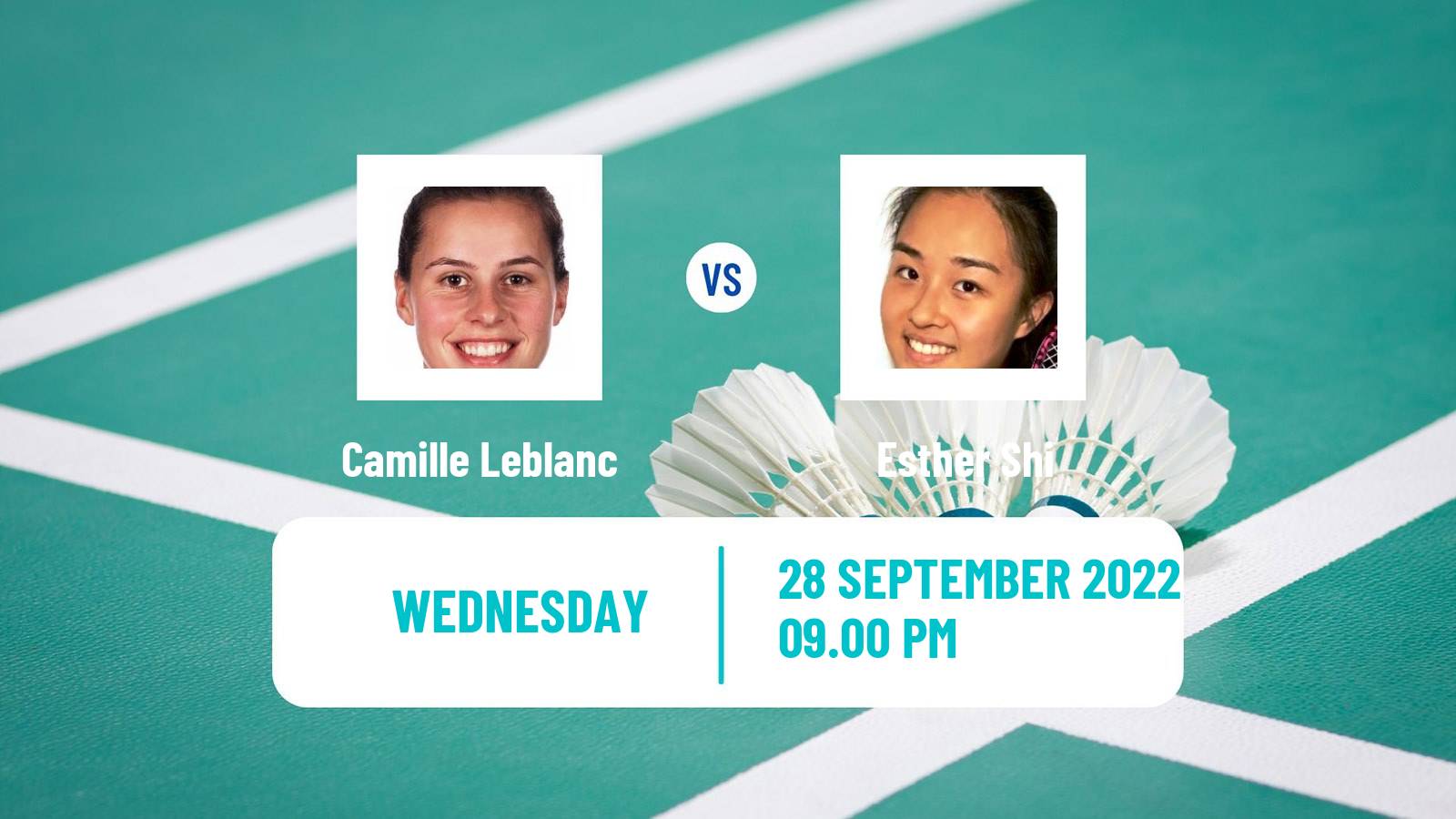 Badminton Badminton Camille Leblanc - Esther Shi