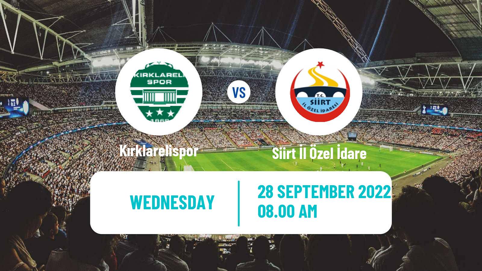Soccer Turkish Cup Kırklarelispor - Siirt İl Özel İdare