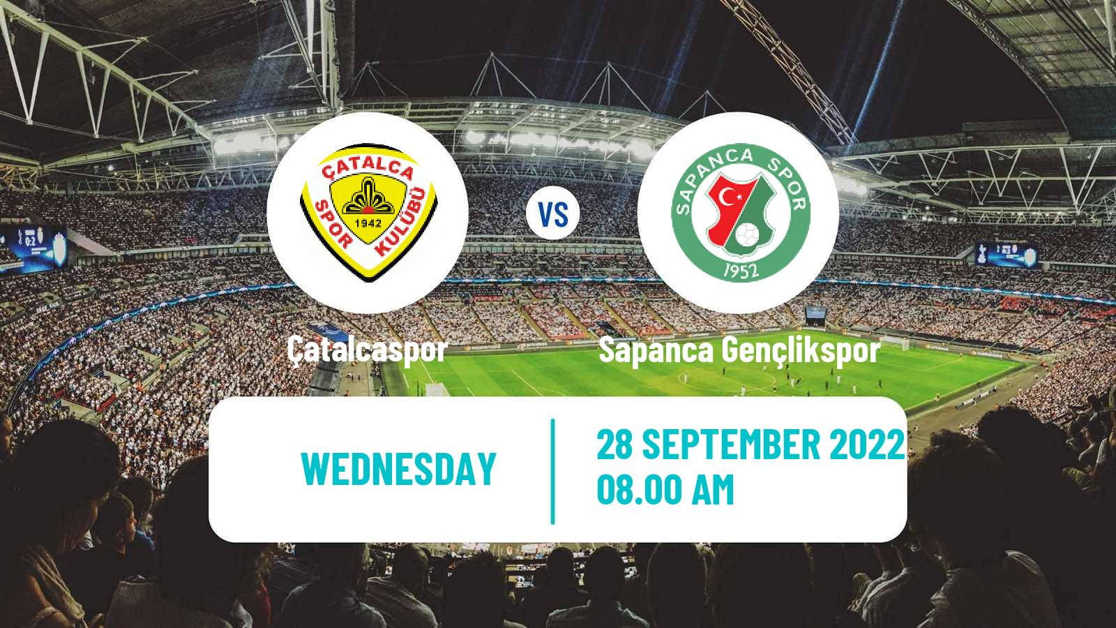 Soccer Turkish Cup Çatalcaspor - Sapanca Gençlikspor