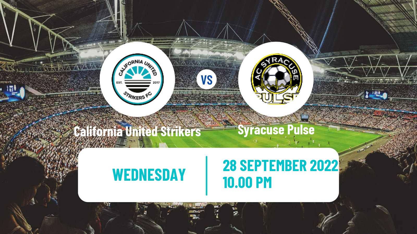 Soccer US NISA California United Strikers - Syracuse Pulse