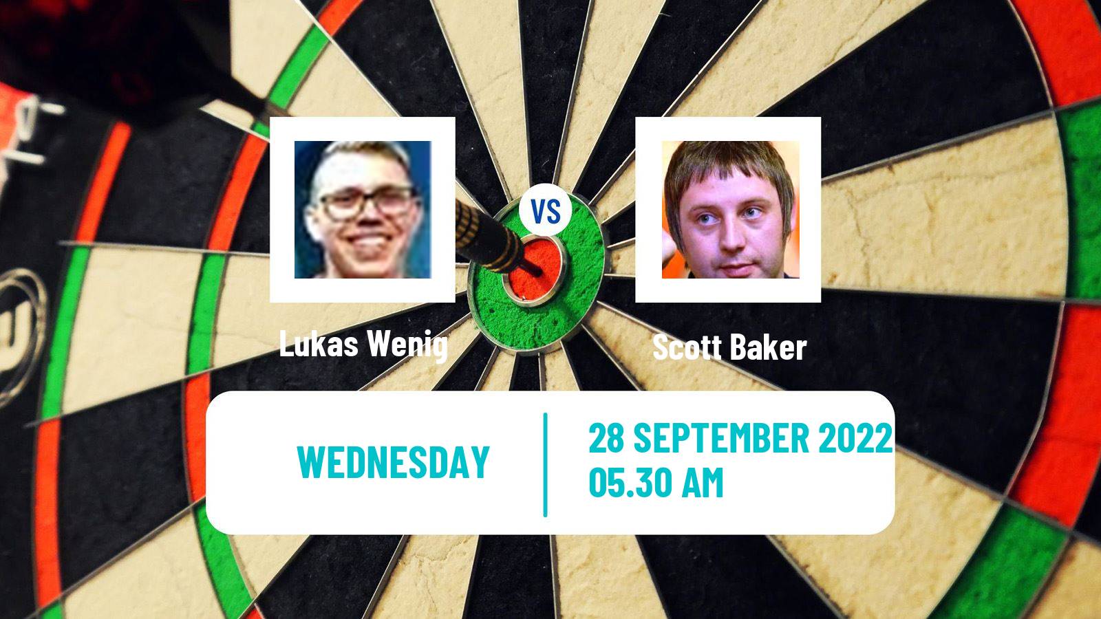 Darts Darts Lukas Wenig - Scott Baker