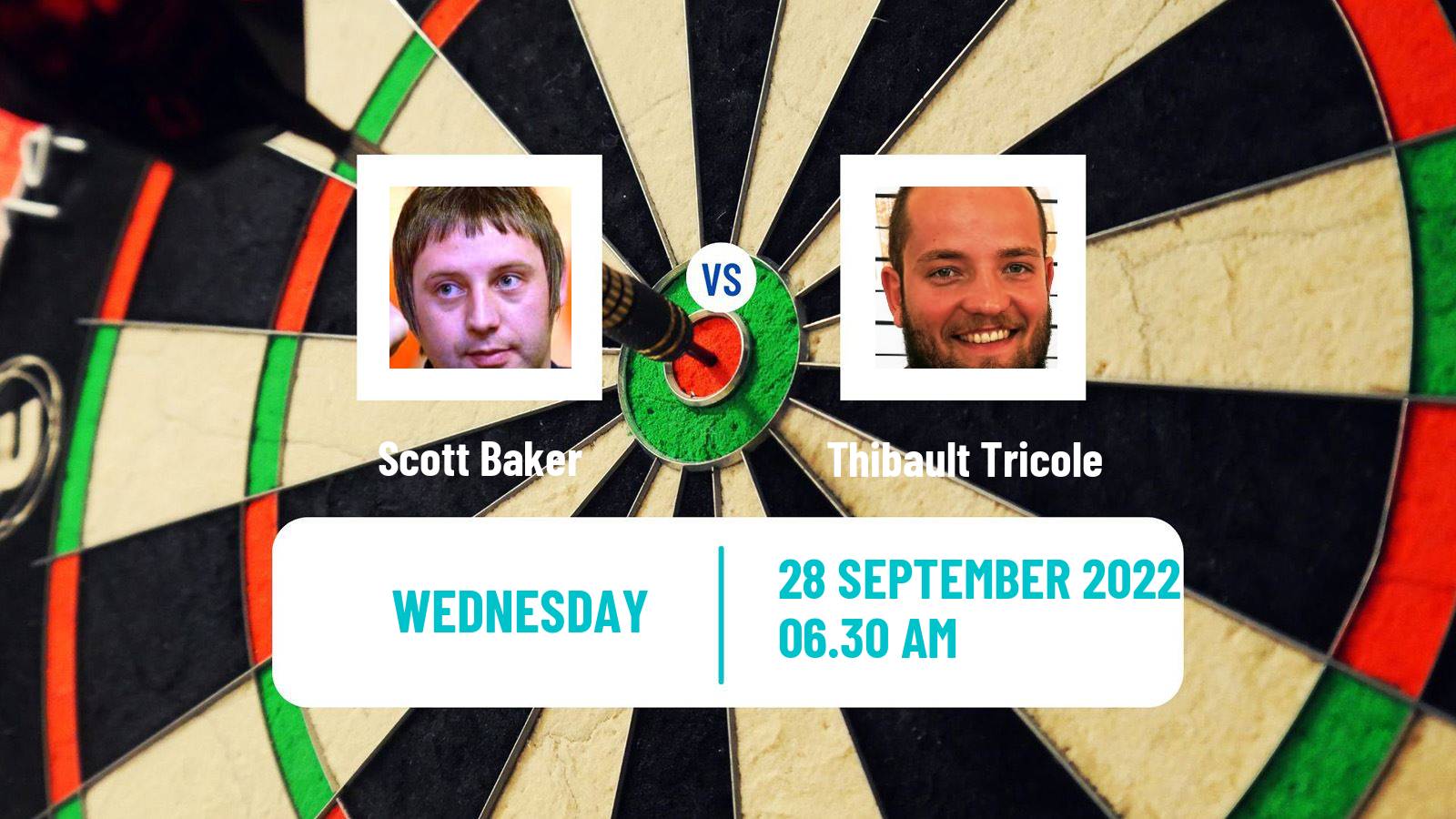Darts Darts Scott Baker - Thibault Tricole