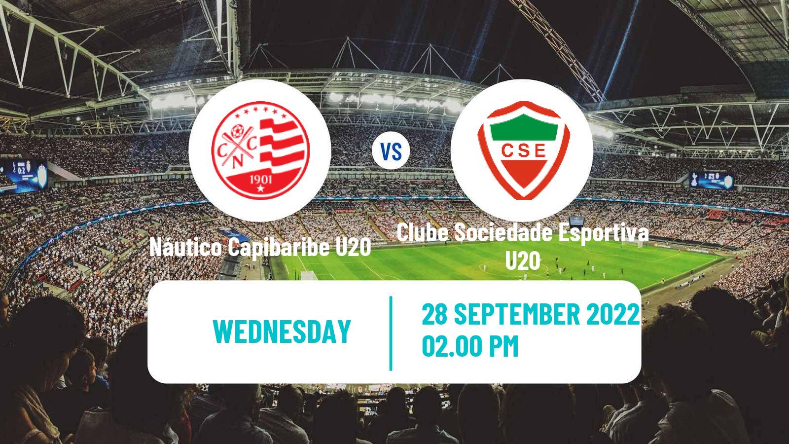 Soccer Copa do Brasil U20 Náutico Capibaribe U20 - Clube Sociedade Esportiva U20